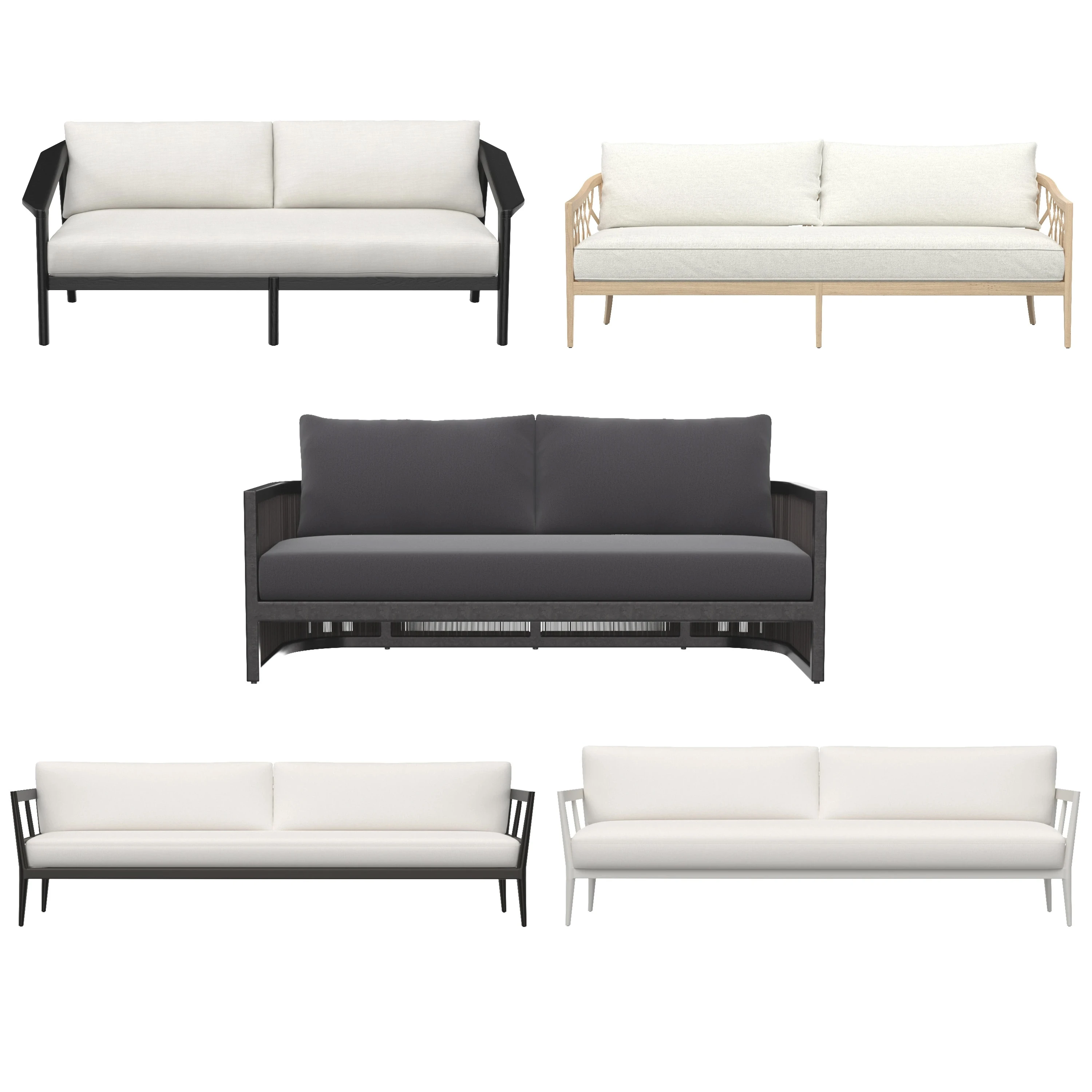 Restoration Hardware Sofa Collection 01 3D Model_01